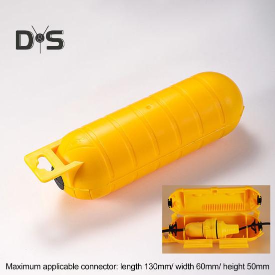 Outdoor Waterproof Junction Box Heavy Duty Rain-proof Hanging Electrical Box Single Socket Connector Extension Cable Protector Enclosure