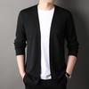 Knitted Cardigan Men's Autumn Knitted Cardigan Solid Color Thin Korean Men's Plus Size Jacket