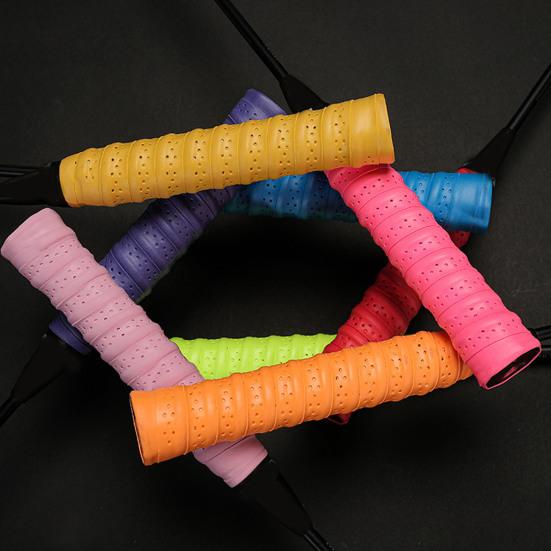 Perforated Anti-Slip Tennis Overgrip Thickened Non-Slip Band Racket Grip Super Absorbent Tennis Badminton
