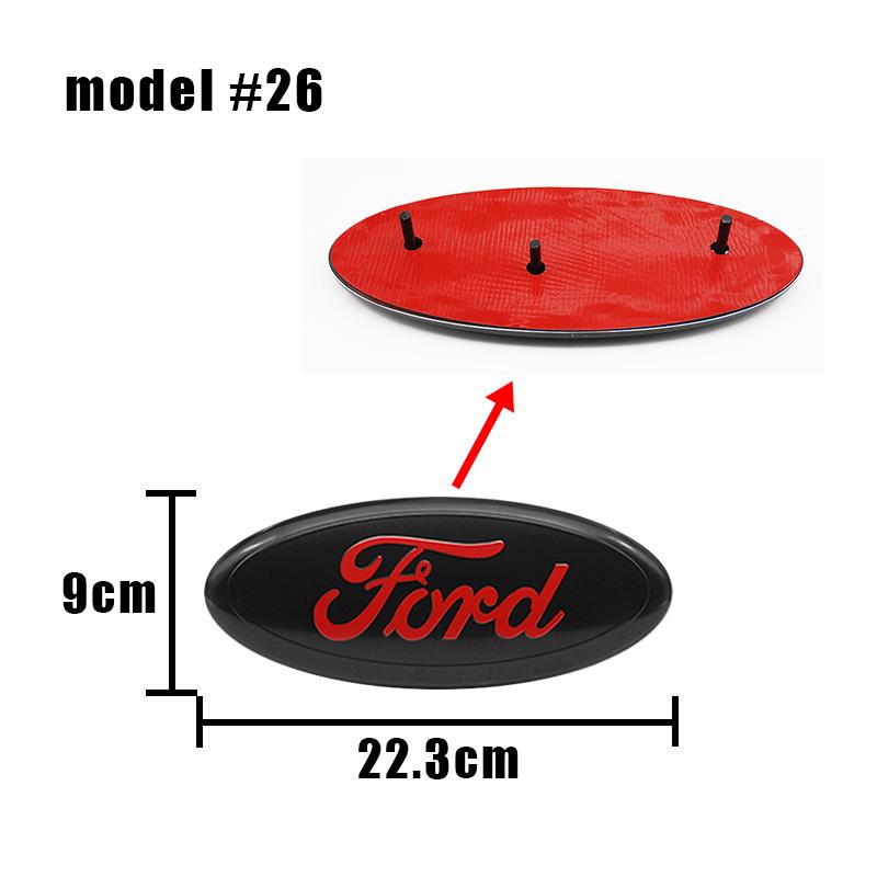 Car Front Rear Badge Sticker For Ford Focus MK2 3 MK3 MK4 ST Mondeo EWRG5 Festiva Fusion Suit Fiesta Trunk Emblem Decor Auto Accessory