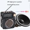 FM AM SW Stereo Radios Portable Pocket Mini Radio Receiver Multifunctional Wireless Bluetooth Music Player with LED Flashlight