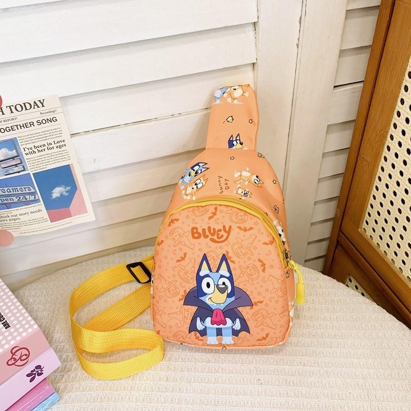 Single Shoulder Bluey Crossbody Chest Bag Kids Cute Coin Purse Cartoon Gift