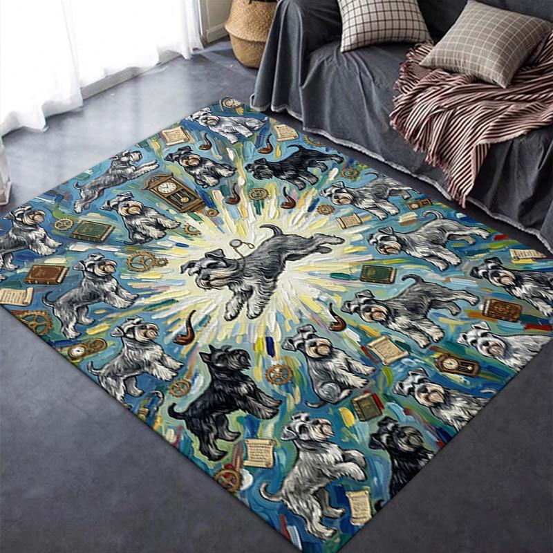 2025 New Cute puppy Carpet Rug for Living Room Bedroom Home Sofa Decoration,Kids play Non-slip Floor Mat