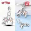 Copper Stylish Charms Religion Heart Lucky Eye Cross Beads Fit Original Bracelet For Women High-Quality Fashion Jewelry Gift