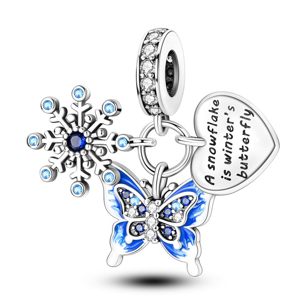 Charms Silver Plated Christmas Pendants Fit Bracelet DIY Santa Claus Elk Dangle Charms Jewelry