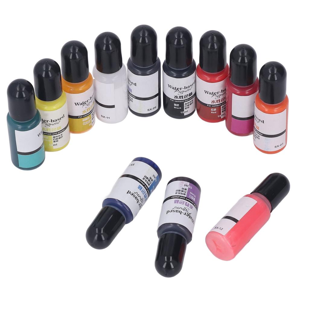 12 Colors Epoxy Resin Pigment Even Luster DIY Handcraft Epoxy Resin Dye for Cement Gypsum