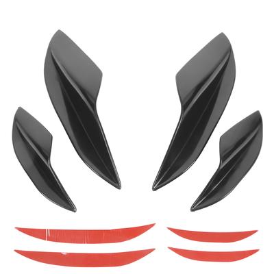 Bumper Fin Car Front Bumper Side Splitter Canards Lip Spoiler Deflector Replacement for Mitsubishi