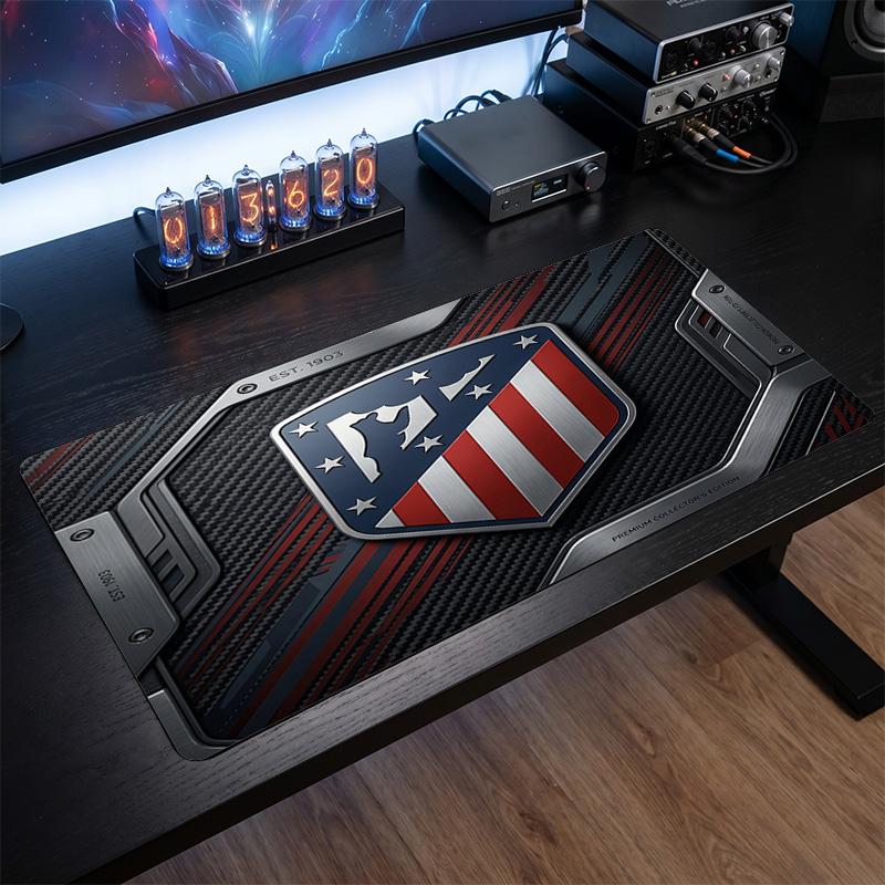 Atletico Madrid Printed Large Mouse Pad, Non Slip Soft Rubber Gaming Desk Mat for Office Laptop Computer Decor