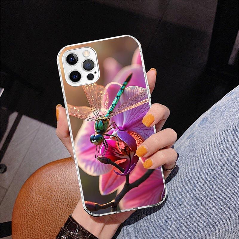 Beautiful Dragonfly Enthusiasts Phone Case For iPhone 17 Air 16 Pro Max 16E 15 + 14 Plus 11 12 13 Mini 7 8 SE Gift Print Cover F