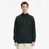 [Sharp] Textured Half Zip Knit - Night Green Afpm2436540-Q20