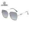 Sunglasses Women'S Summer Sun Protection Polarized Sunglasses Fashion Large Frame Metal Advanced Sense Uv Protection Goggles
