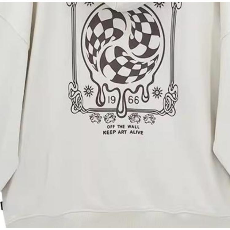 Vans Sweatshirts Men's Ecru Hooded Moderate Regular VN0A54OS3KS
