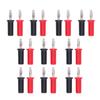 10 Sets 4mm Banana Plug Brass Soldering Male Connector Lantern Type Red and Black J.10013