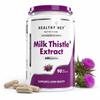 HealthyHey Nutrition Mariendistel Kapseln Für Lebergesundheit - Hohe Stärke - Extrakt - 90 Veg. Kapseln