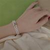 Recommended Jewelry Fashionable and Elegant Hetian Jade Beaded Bracelet, Pearl Bracelet, Simple and Fresh Women's Bracelet