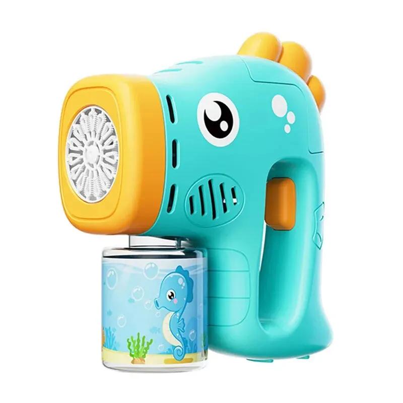 Haima Fully Automatic Bubble Machine Children's Parent-child Handheld Toy Lawn Outdoor Game No Battery Bubble Water