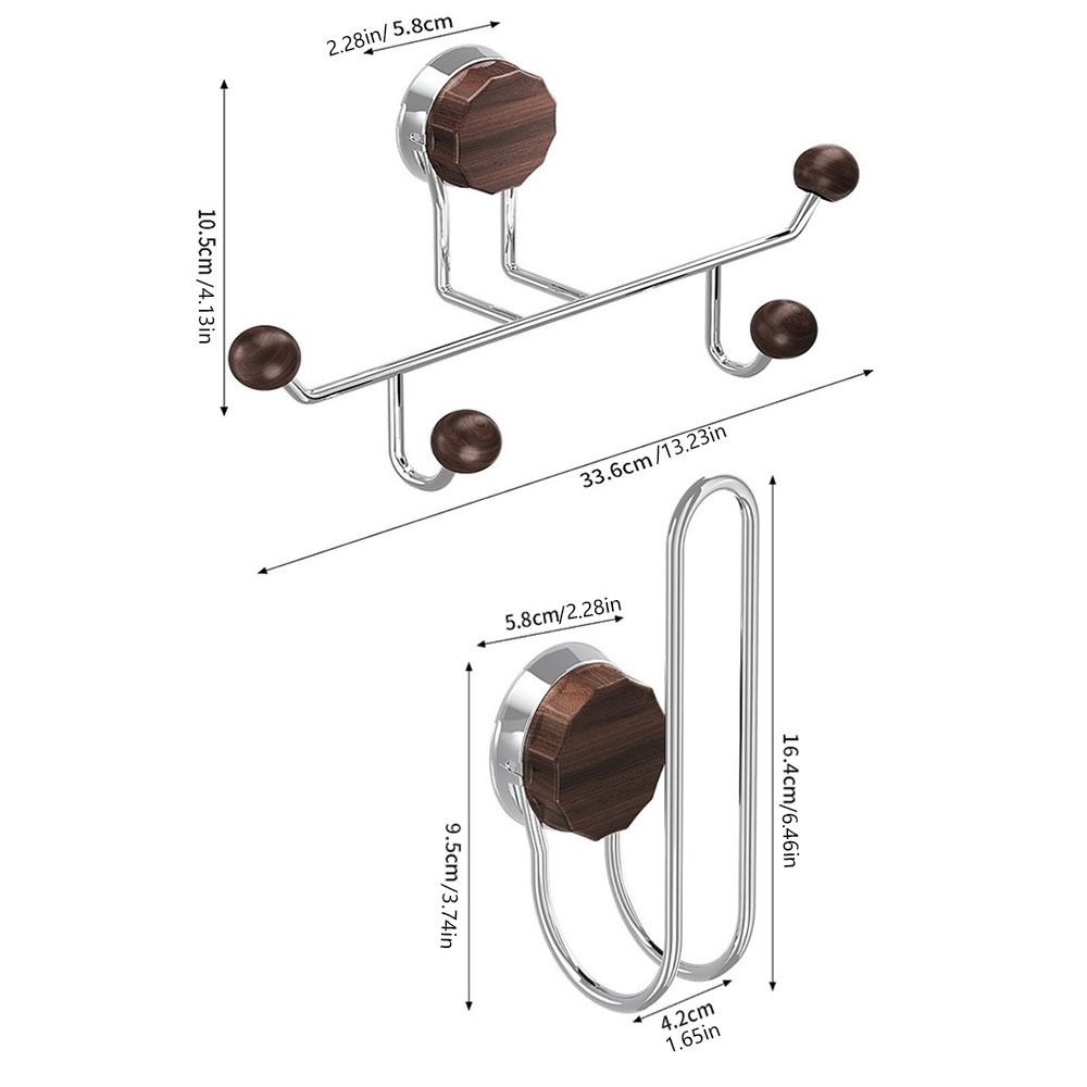 Suction Cup Headband Storage Rack Stainless Steel Strong Load-bearing Door Rear Hooks Wall-mounted Decorative Clothes Coat Hooks