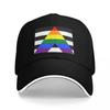 LGBTQ Verbündete Pride Flag Baseballkappe Golfballkappe niedlich Damen Strandvisier Unisex