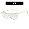 New Ultra Light UV Resistant Metal Frame Cat Eye Sunglasses Fashionable Trendy Sun Shading Glasses
