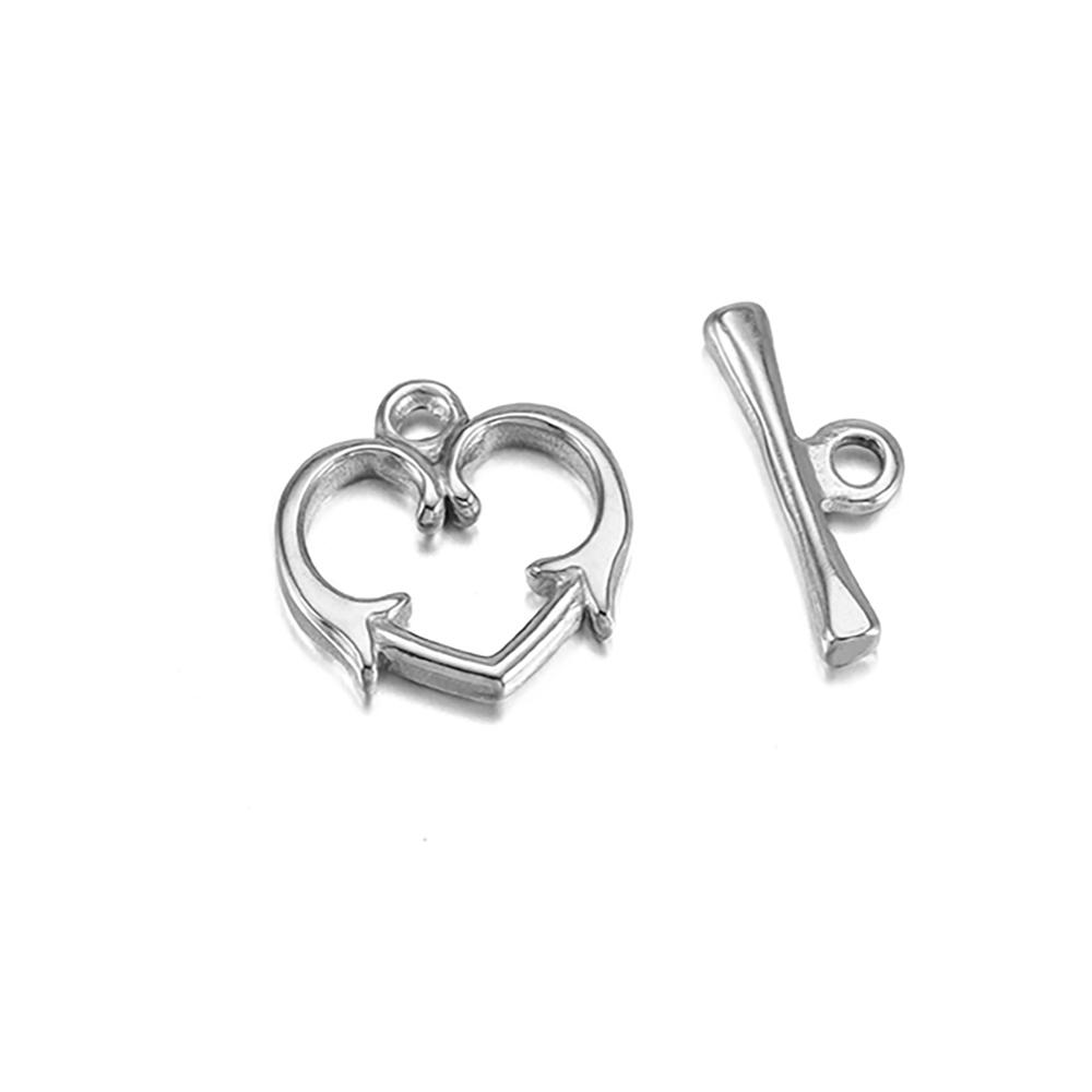 3-6 Set Guld Färg Rostfritt Stål Fästarmband Toggle Lås Spänne Koppling För Smyckestillverkning OT Lås DIY Tillbehör