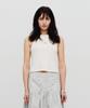 SEALOT Signature Cut Eyelet Basic Sleeveless Top (White)