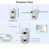 ICSEE 8MP 4K Dual Lens WIFI PTZ IP Security  Camera Real Time Dual Screen Ai Auto Tracking Body Detection Outdoor Waterproof CCTV Video Surveillance