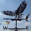 Stainless Steel Dragon Witch Weather Vane - Garden Wind Direction Indicator
