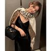 1116 New Retro Light Luxury Leopard Print Printed Scarf Women's Thin Versatile High-end Wild Extravagant Long Shawl