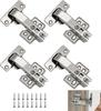 Cabinet Hinges 90 Degree Soft Close Concealed Full Overlay Kitchen Hinges Silver 4 Pack