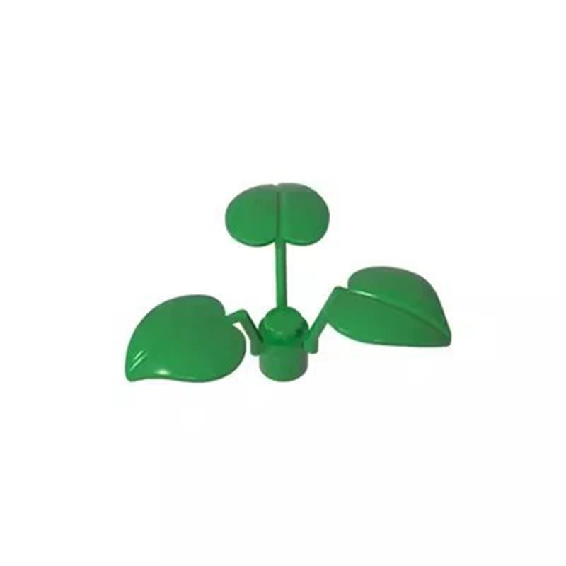 10 Stück 6255 Breites Kleeblatt Bausteine Bauernhof Botanischer Garten Pfirsichblatt Blume Pflanze Ziegelsteine Partikel Spielzeug Kinder Kind Geschenke