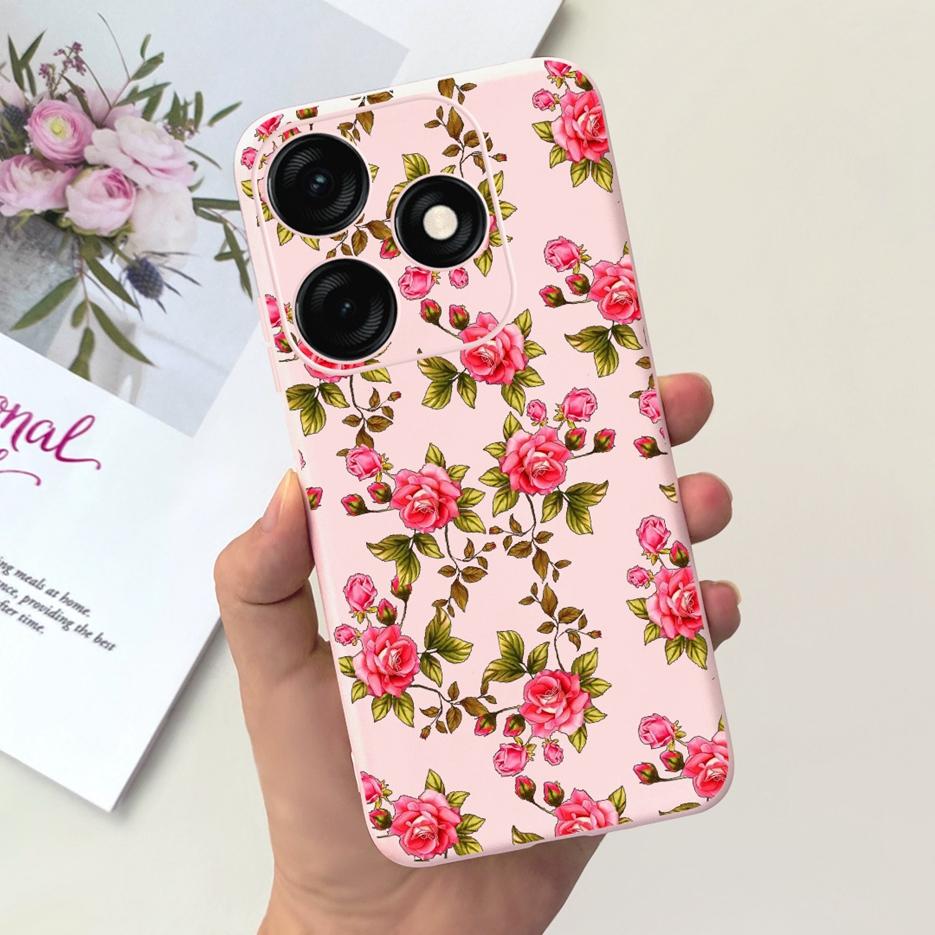 For Tecno Spark 20 Case Spark 20C BG7n Prety Girls Butterfly Painted Phone Case For Tecno Spark 20 Pro Spark20 C Soft TPU Fundas