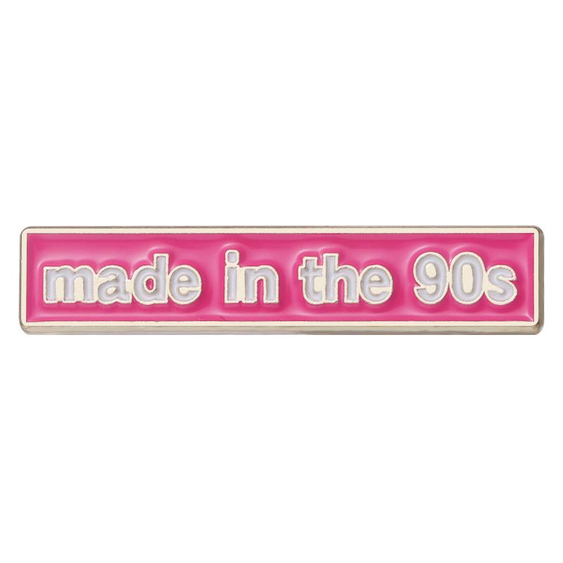 Sarcasm Quotes Enamel Pins I Hate People 90's Baby Custom Motivational Brooches Lapel Badges Funny Jewelry Gift for Kids Friends