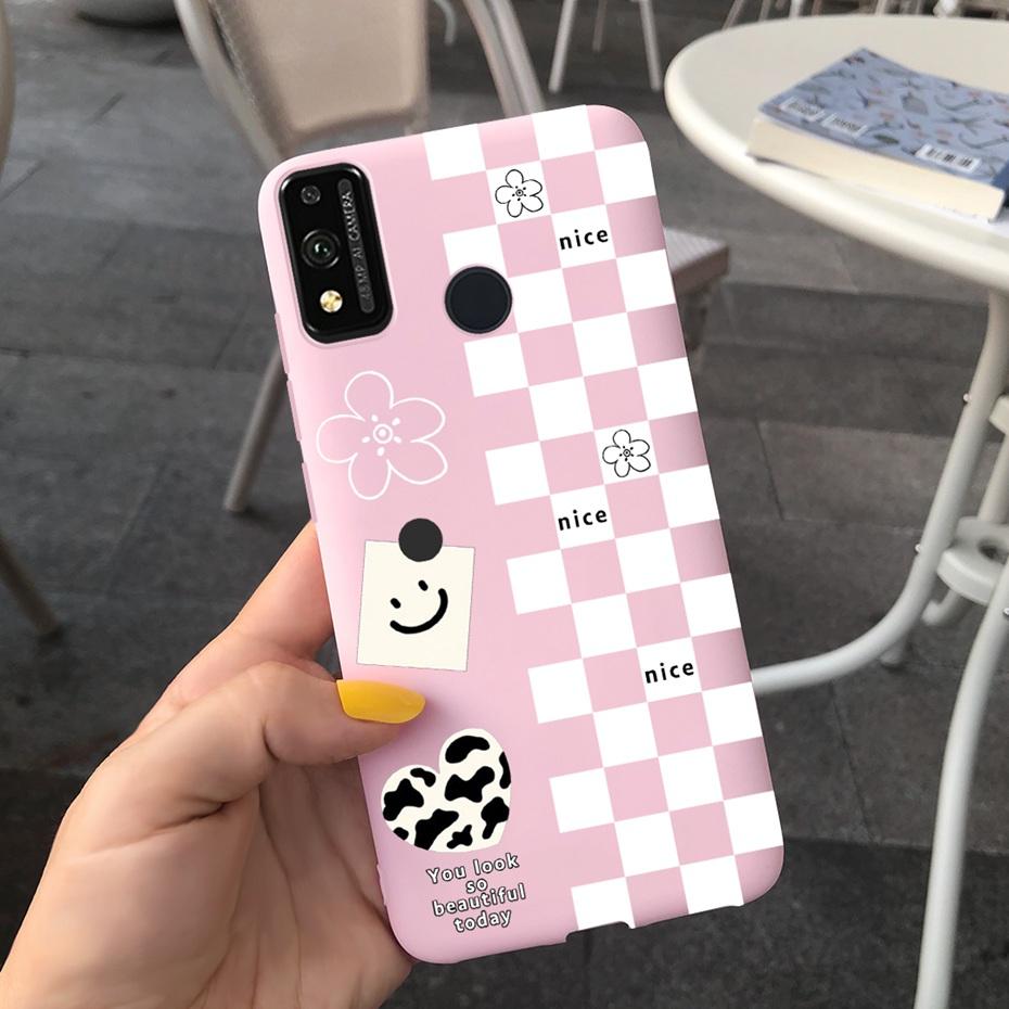 Für Honor 9X Lite JSN-L21 Handyhülle Honor 9X STK-LX1 Schöner Druck Macaron Silikon Weiche Hüllen Abdeckung Für Honor9X 9 X Lite