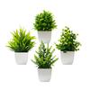 4 Pcs Mini Artificial Greenery Potted Plants Small Fake Plants with Pot for Home Office Indoor Table Shelf Farmhouse Bathroom Decor
