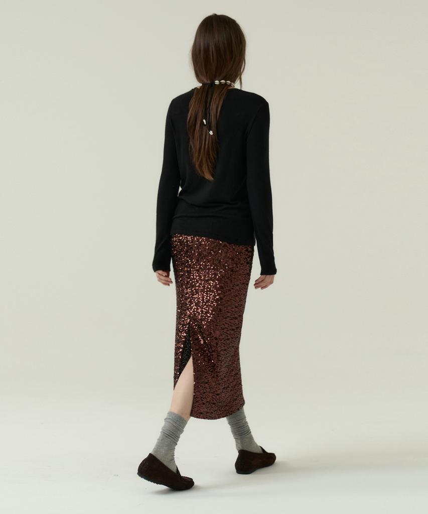 Boyeon 2.5Mm Beaded Skirt Party Brown 0153