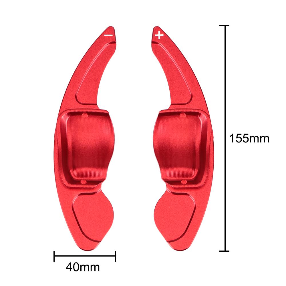 For VW Golf 5 6 MK6 GTI R Jetta MK5 Passat B6 B7 CC Polo Sharan Tiguan Auto Replacement Steering Wheel Paddle 2Pcs/set Extension Shift Cover