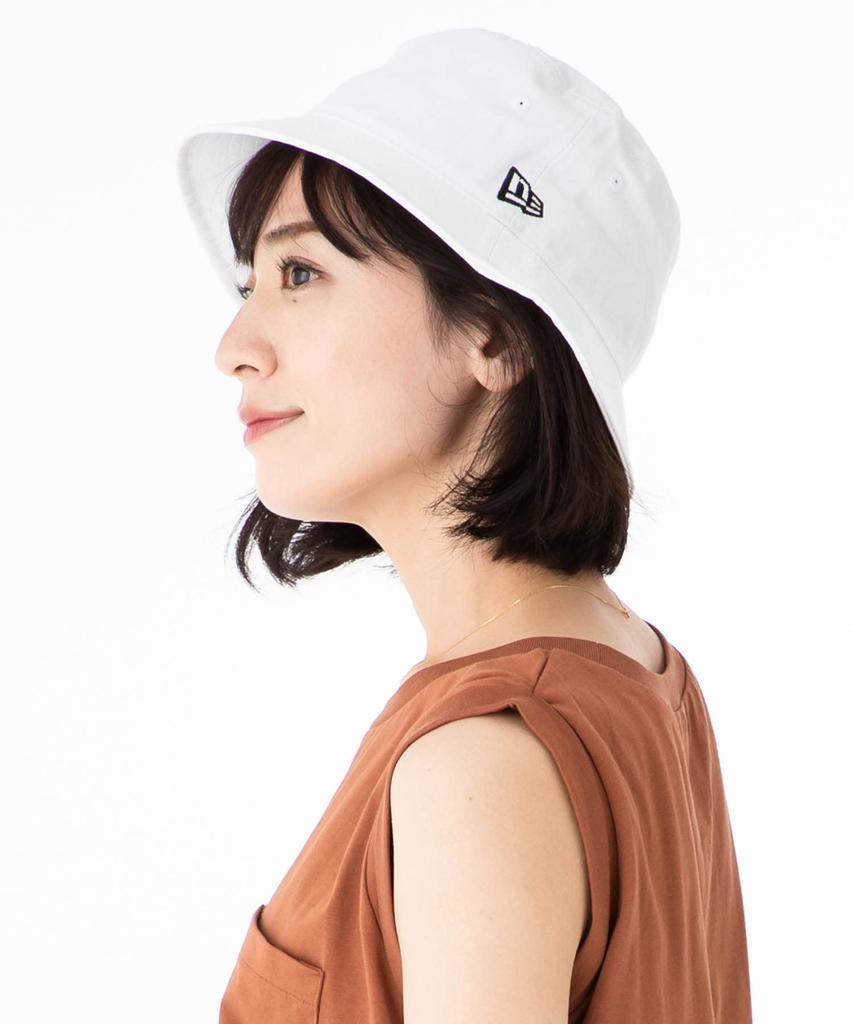 New Era Twill Cotton Bucket Hat BUCKET-01 White Outdoor Fisherman Bucket Hat L/XL Unisex 25J