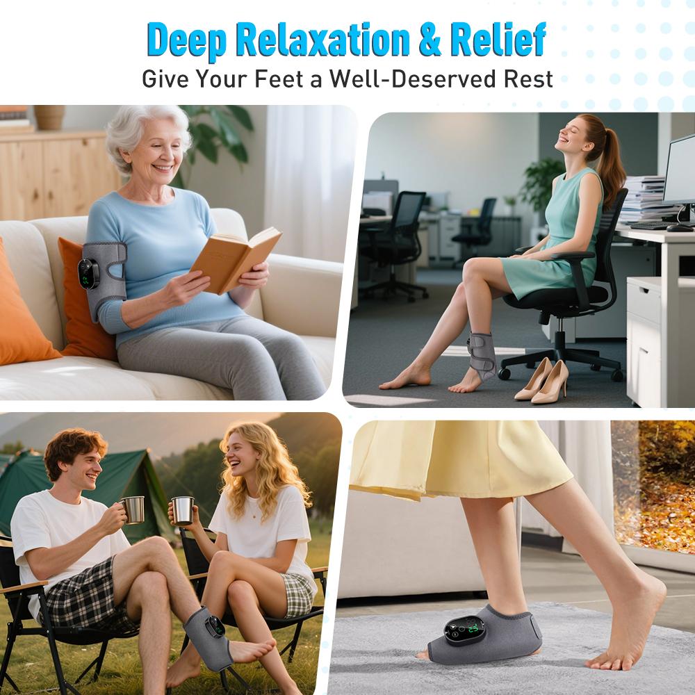 Ankle and Arm Massager, Electric Ankle Protection Charging Model, Hot Compress Vibration Massager, Ankle Joint Relaxation and Ankle Massager