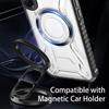 KEYSION Transparente magnetische Hülle für Samsung S22 S23 Ultra 5G S23+ Stoßfeste Handy-Rückseite für für Galaxy S23 S21 S20 FE 5G