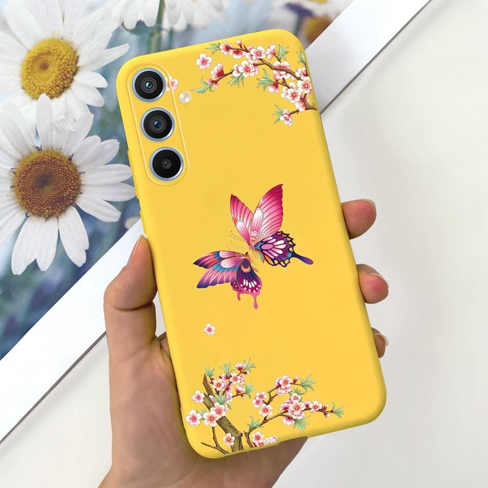 Pour Samsung Galaxy A54 Étui 2023 Cool Mode Motif Lune Gelée Silicone Souple Coque Arrière de Téléphone Pour Samsung A54 5G SM-A546B