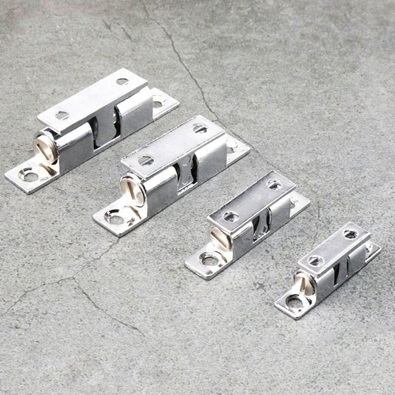 12Pcs Double Balls Tension Roller Catch Latches Zinc Alloy Closet Balls Tension Latches Cabinet Door Catch Easy To Install