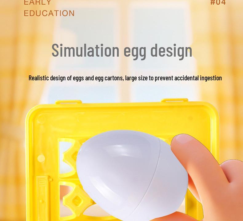 Smart Egg Shape Toy for Early Education: Number & Color Matching for Ages 1-3