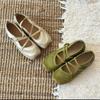 Chaussures d'été pour femmes Mary Jane à bout carré et talon plat, avec sangle croisée, style ballet, nouvelle collection, bande élastique, ouverture peu profonde, chaussures simples
