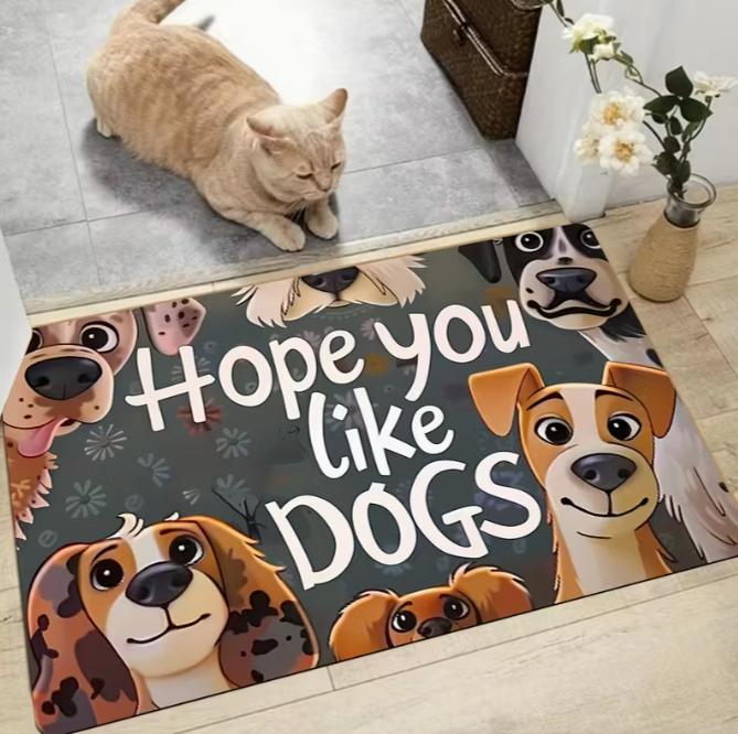 Golden Retriever Dog Portrait Area Rug, Soft Non-Slip Indoor Outdoor Floor Mat for Entrance and Home Decor