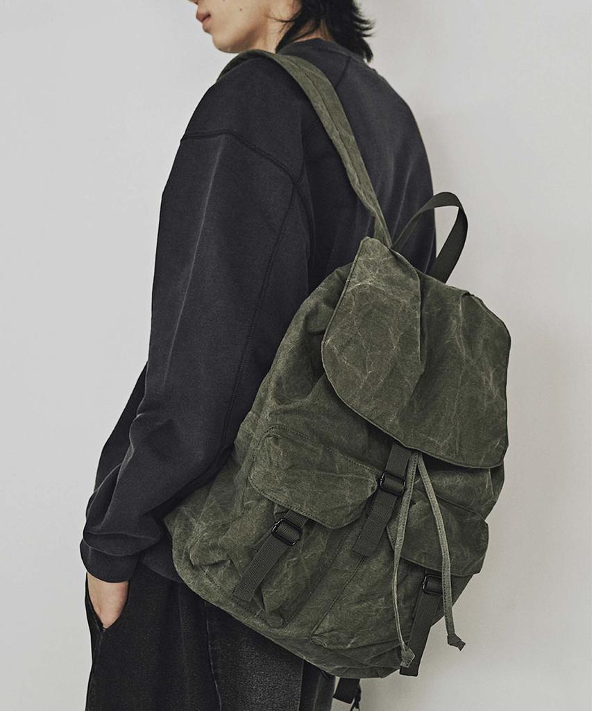 Kaneitei Mil-Type Bohem Backpack (Olive Drab) / Upcycled