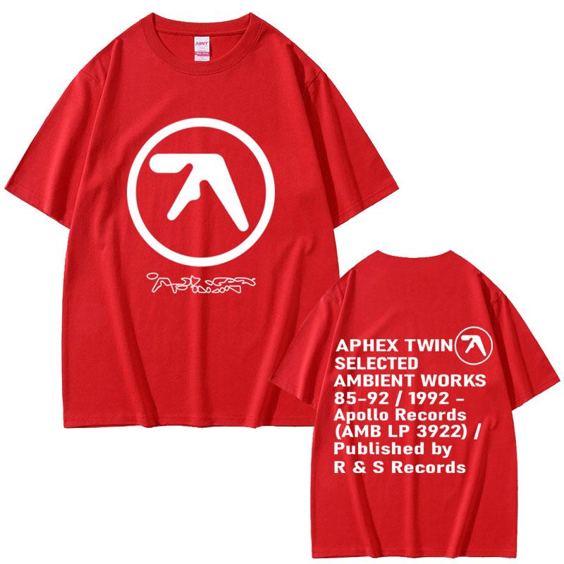 T-shirt Grafica Aphex Twin Uomo Donna Casual Cotone Vintage Manica Corta Magliette Maschili Gothic Rock T-shirt Oversize Streetwear