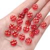 20pcs/Bag 10mm Glass Flower Beads Charm Spacer Beads For Earring Necklace DIY Jewelry Making