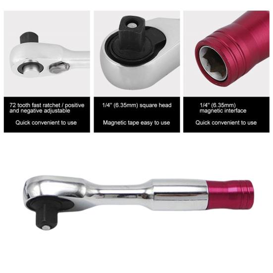 1/4 inch Mini Momentsleutel Ratel Handgereedschap voor Voertuig Fiets
