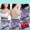 Luxurious Cross Back Padded Sports Bra For Women Seamless And Breathable Fitness Top