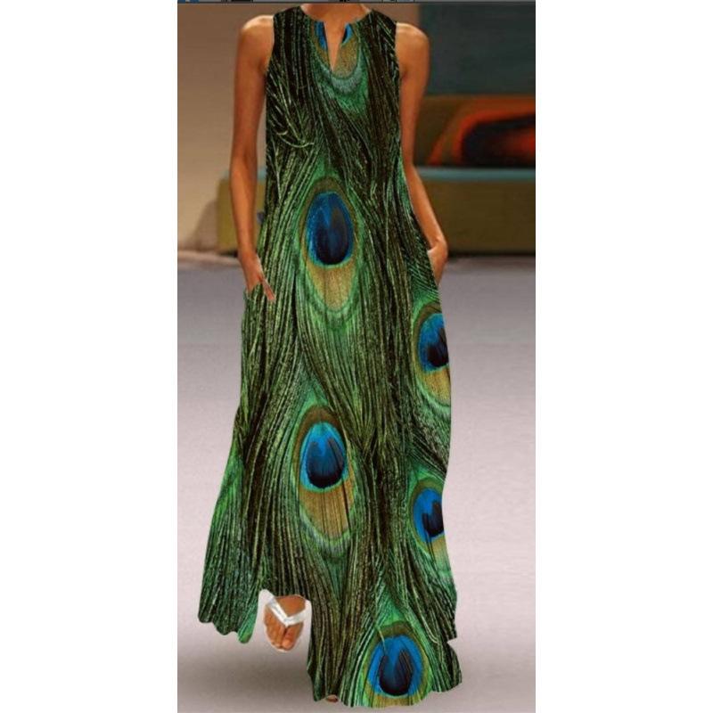 MGHR Women's Fashion Summer Spring V-Neck Sleeveless Casual Dresses
